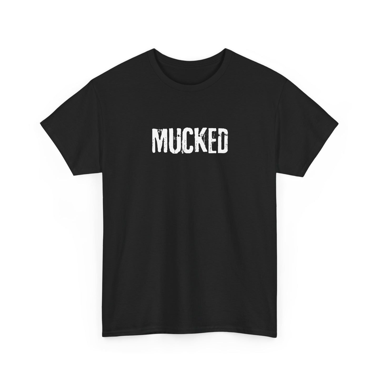 MUCKED HEAVY COTTON TEE - UNISEX