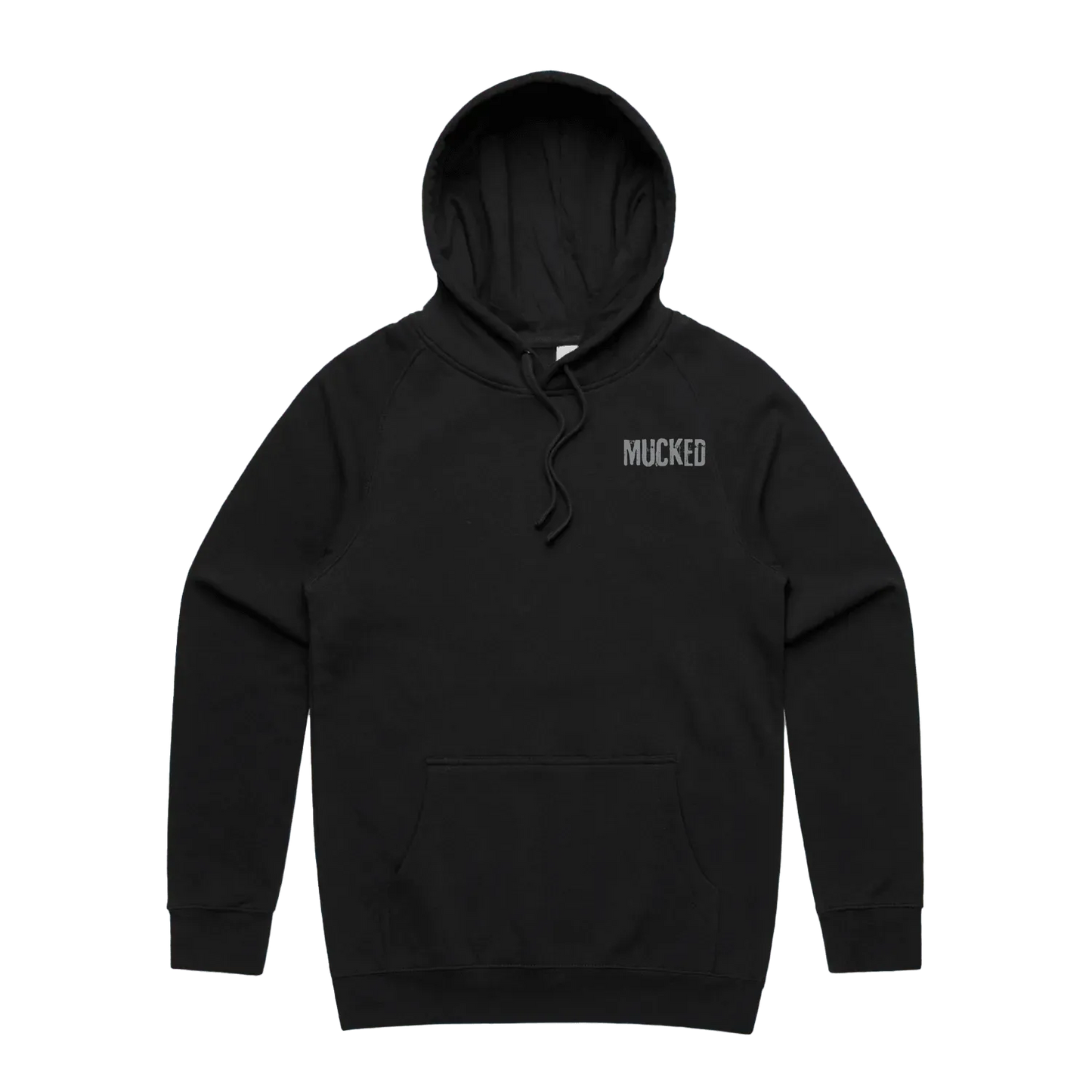 Black front flat lay