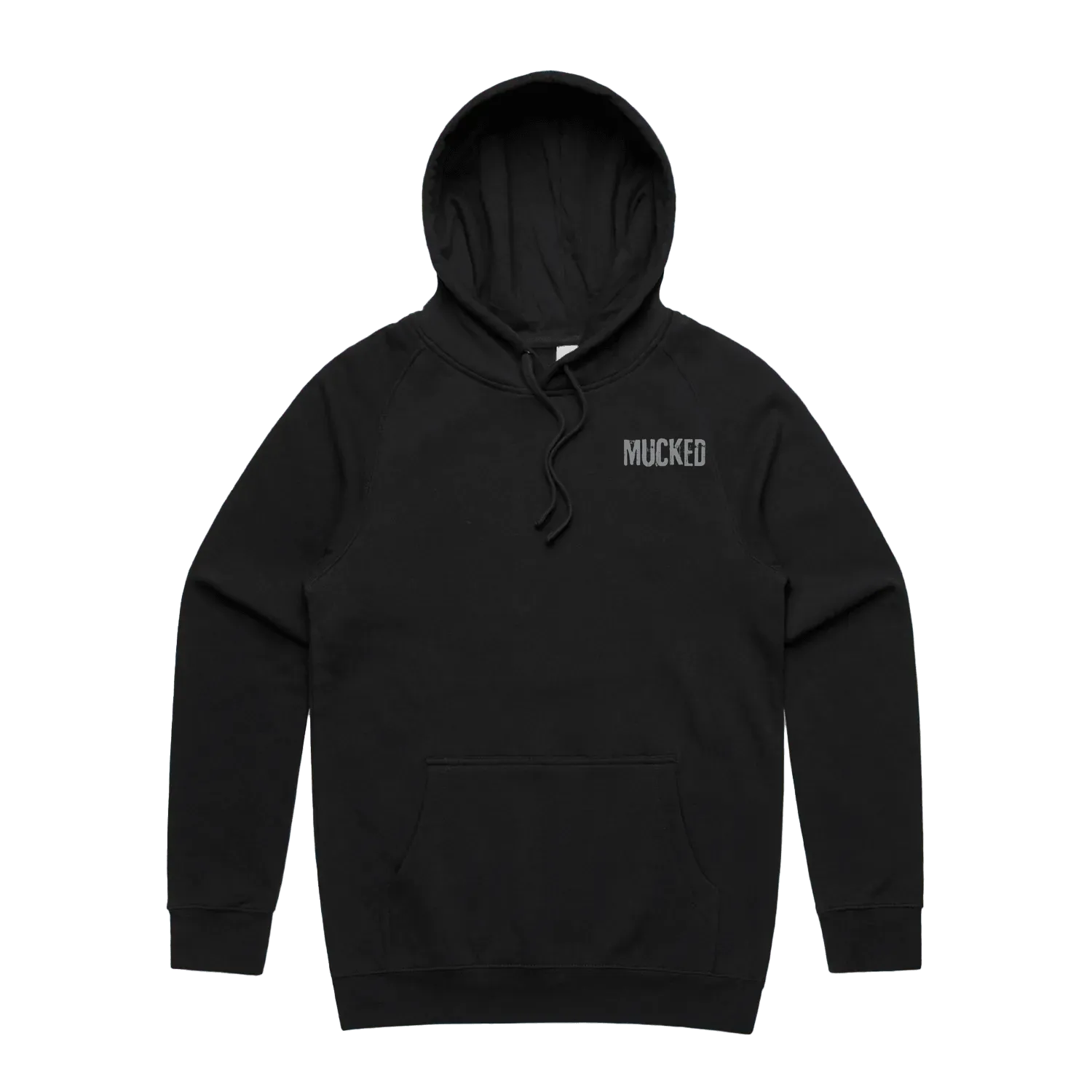 Black front flat lay